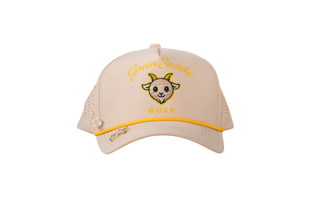 Green Society Golf Hat - Cream