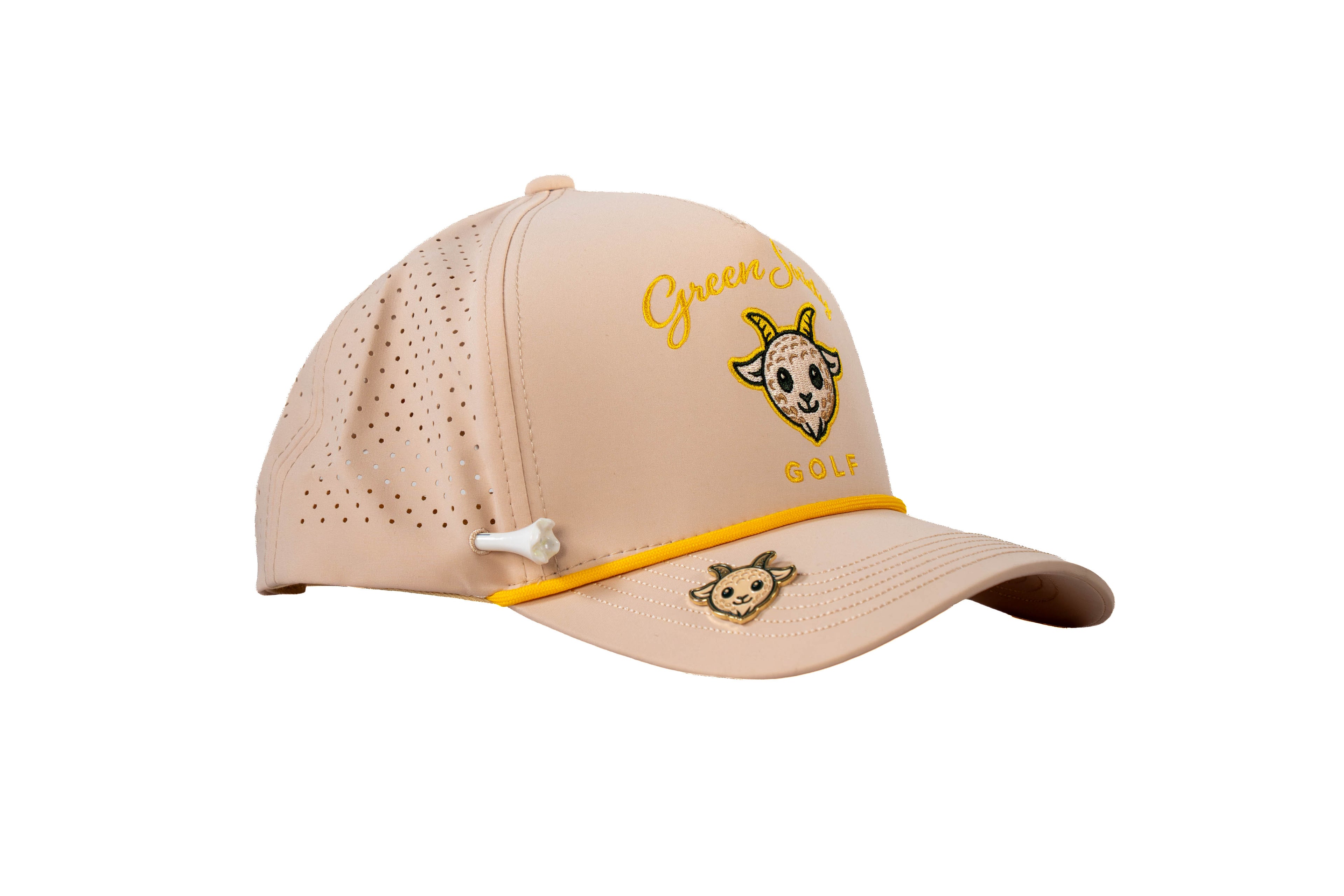 Green Society Golf Hat - Cream