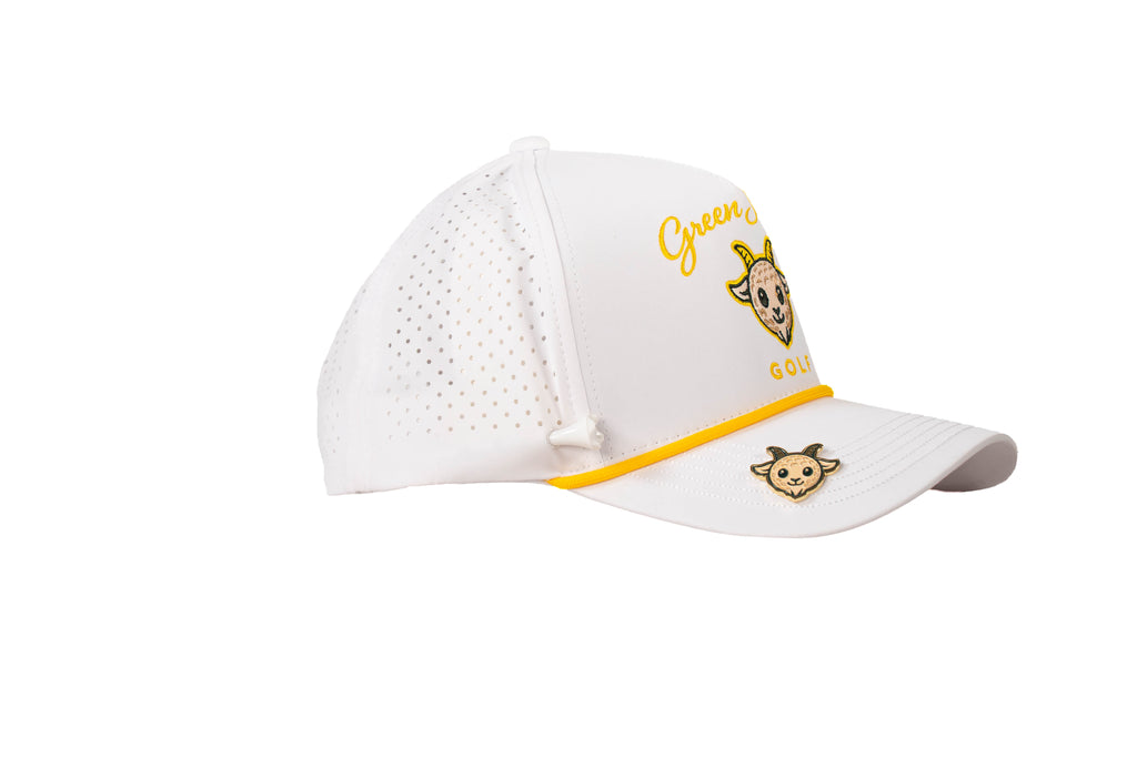 Green Society Golf Hat - White