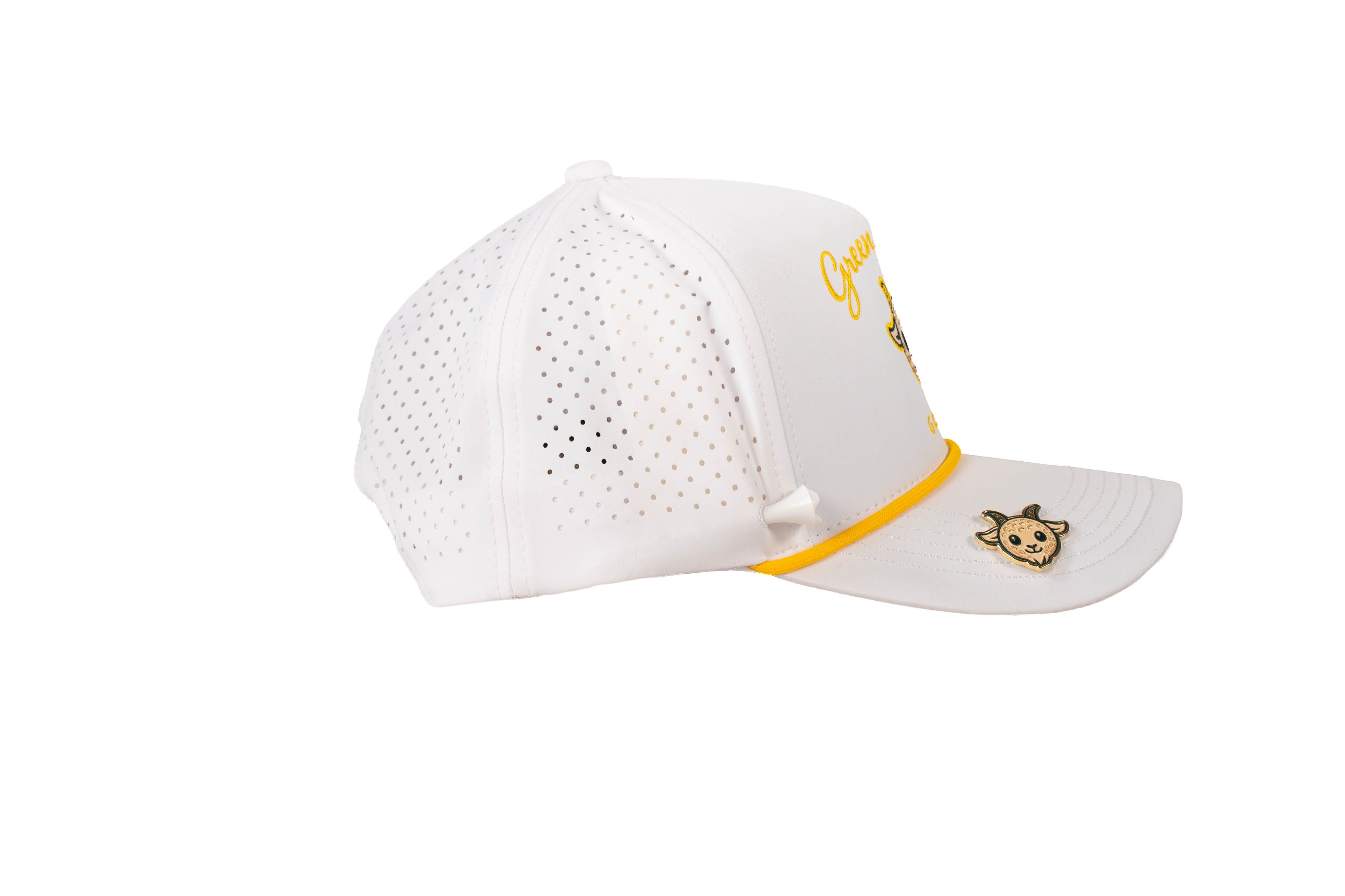 Green Society Golf Hat - White